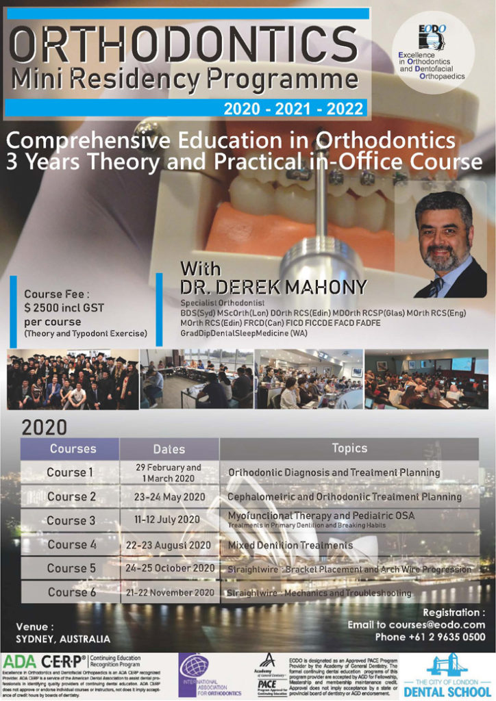 Orthodontic Mini Residency Program 20202022 EODO